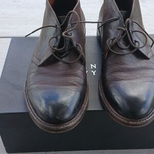 Barney New York B103 Leather Skipper Men Boots Size 10